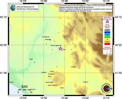 Nuova Scossa Di Terremoto Avvertita A Roma Nel Pomeriggio Epicentro