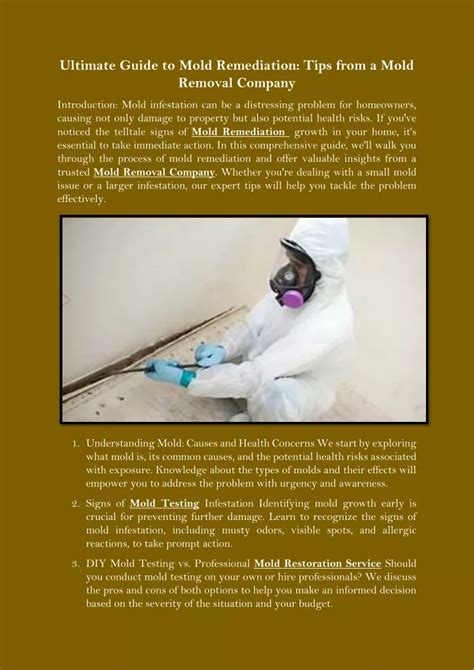 PPT Ultimate Guide To Mold Remediation Tips From A Mold Removal