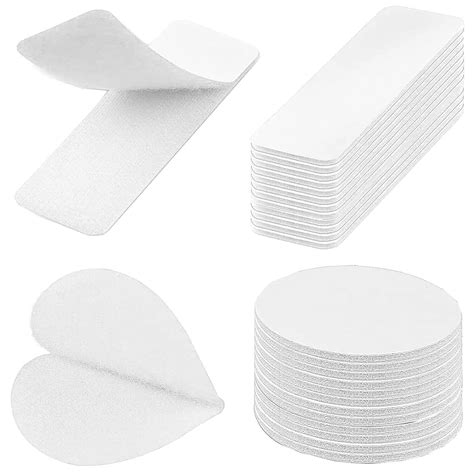 Nicklin 44 Pieces Double Sided Sticky Pads Heavy Duty2 Styles White