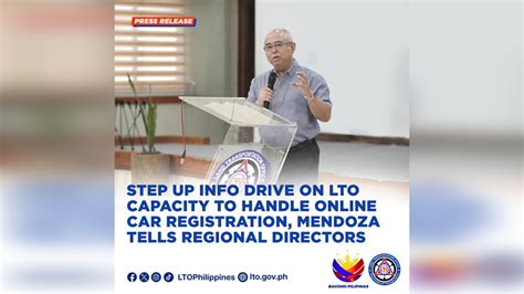 LTO Ipinag Utos Sa Lahat Ng Regional Office Na Magsagawa Ng Info Drive