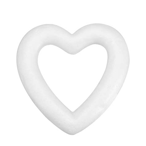 Hareemi White Modeling Hollow Love Heart Polystyrene DIY Craft Modeling