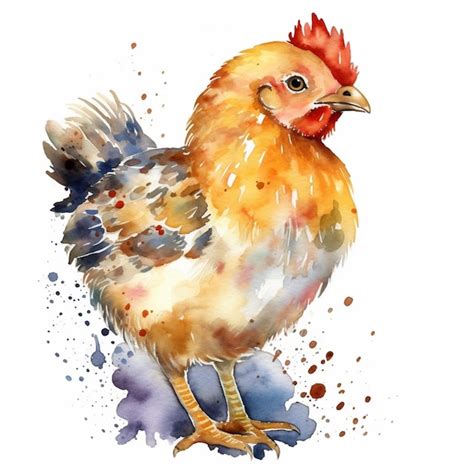 Premium AI Image There Is A Chicken That Is Standing On A White