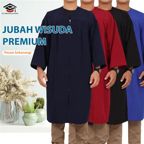 jubah wisuda premium dewasa baju toga wisuda pakaian wisuda