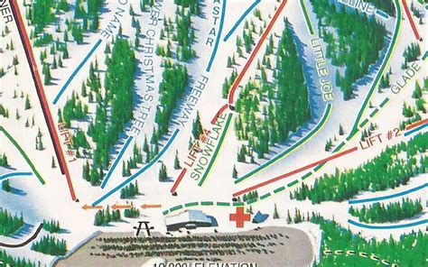 1984 MONARCH MOUNTAIN Ski Trail Map Ski Map, Ski Art, Ski Decor, Ski ...