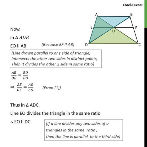 Ex 6 2 10 Diagonals Of Quadrilateral Abcd Intersect Each