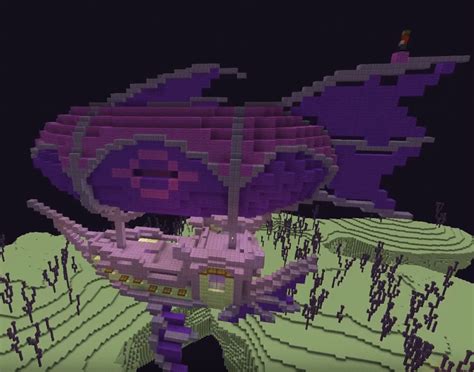 Minecraft Airship and End City Transformation | Minecraft crafts ...