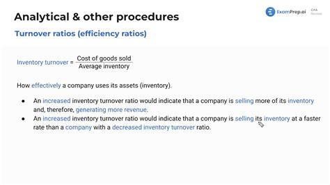 Turnover Ratios Video Examprep Ai Cpa Review