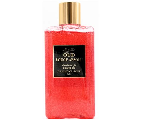 Gel Douche Paillet Oud Rouge Absolue Par Chez Gris Montaigne Paris