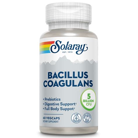 Solaray Bacillus Coagulans Probiotic Full Body Support Shelf Stable