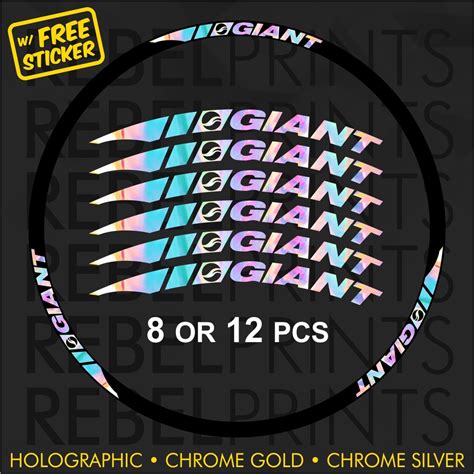 Giant Holographic Oil Slick Pcs Wheel Rim Sticker Decal For