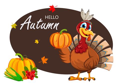 Happy Thanksgiving Funny Thanksgiving Turkey Bird 11334224 Vector Art