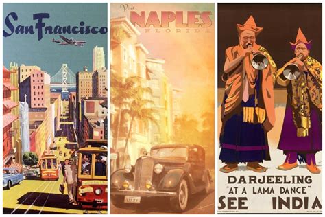 30 Cool Vintage Travel Posters You Can Get Inspired From | Inspirationfeed