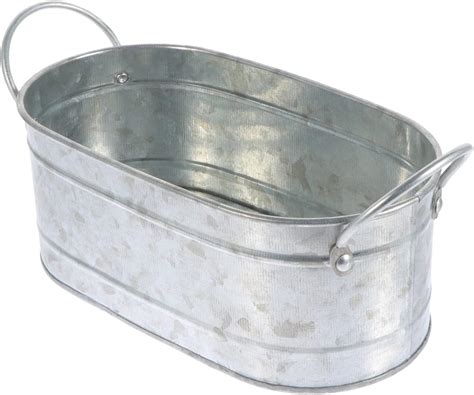 Amazon.com : GANAZONO Galvanized Oval Planters Tub Farmers Market ...