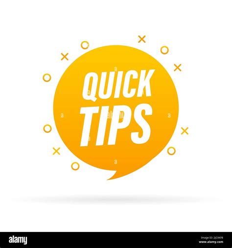 Quick Tips Badge Banner Vector With Light Bulb And Speech Bubble