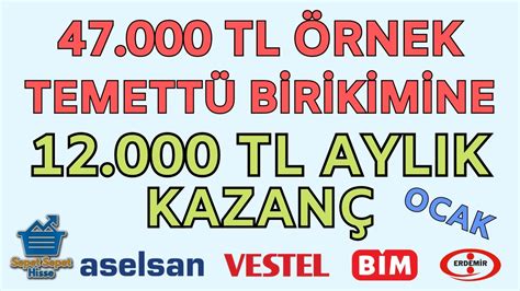 Temett Yatirimi Le F Nansal Zg Rl K Rnek Temett Portf Y Ocak