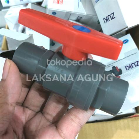 Jual Stop Kran Pvc 1 2 Socket Ball Valve Pvc 1 2 Inch Sock Shopee