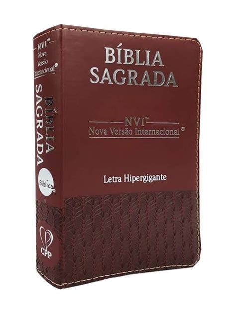 B Blia Sagrada Nvi Letra Hipergigante Capa Luxo Bord Gerizimbooks