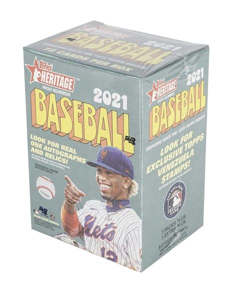 2021 Topps Heritage High Number Baseball 8 Pack Blaster Box Da Card World