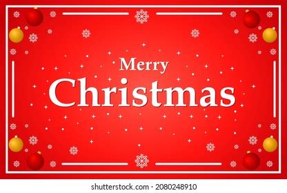 Red Color Merry Christmas Background Design Stock Vector (Royalty Free ...