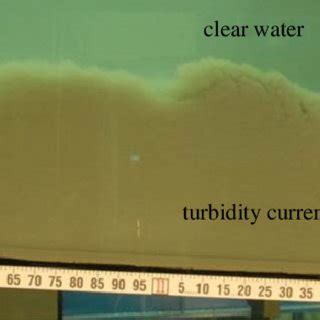 Photograph Of A Turbidity Current In An Experimental Channel Courtesy