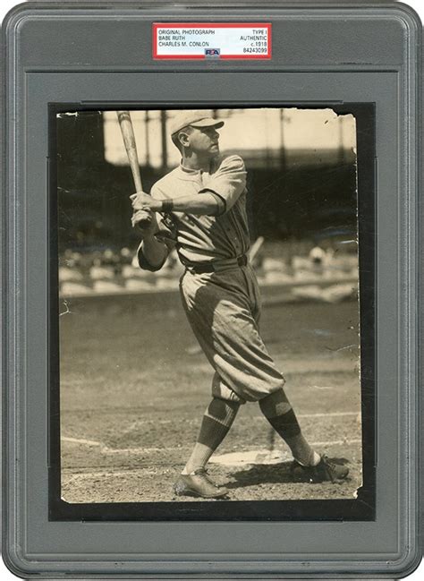 Circa Babe Ruth Boston Red Sox Photograph By Charles Conlon Psa