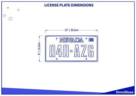 License Plate Dimensions Sizes Of Objects And Stuff