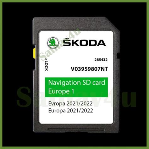 SKODA MIB1 Amundsen Navigation SD Card Navigation Map 2021