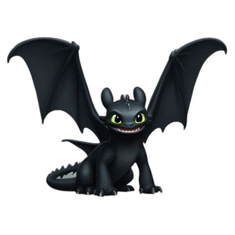 Toothless How To Train Your Dragon Ai Emoji Generator