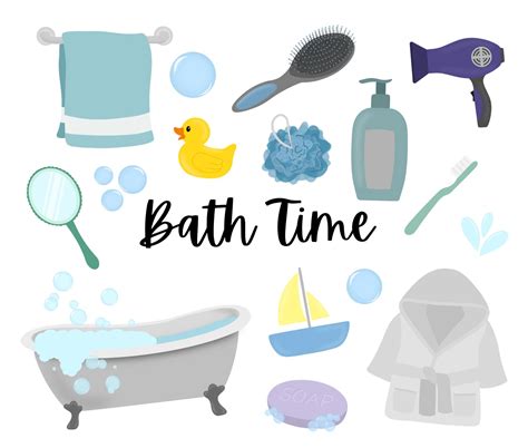 Bath Time Clipart Etsy