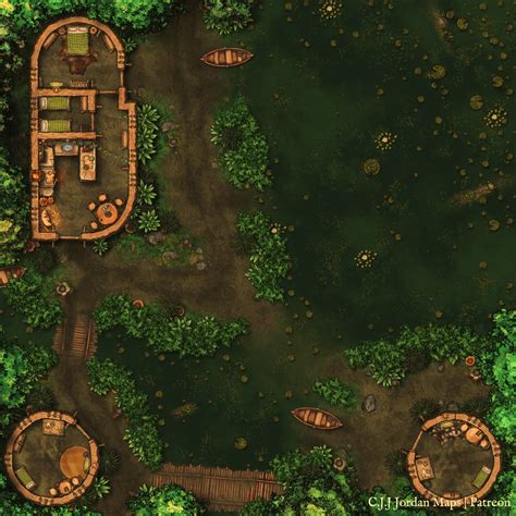 Swamp Village 30x30 Rbattlemaps