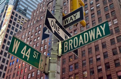 Broadway New York Street Sign