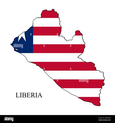 Ilustraci N De Vectores Del Mapa De Liberia Econom A Global Pa S