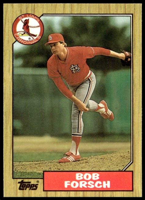 Bob Forsch St Louis Cardinals 1987 Topps Tiffany 257 EBay