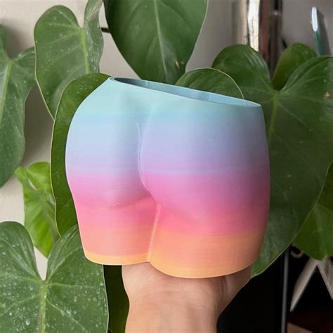 Original Peachy Butt Planter Multiple Sizes Available Sustainable D