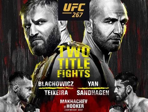 UFC 267 NA ŻYWO wyniki karta walk Jan Błachowicz i Glover Teixeira