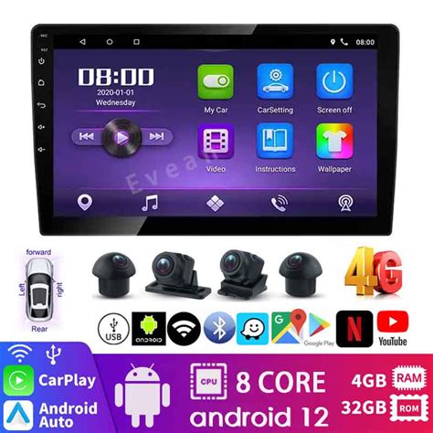 4GLte 8core Android Car Stereo Radio 4G 32G 2din 7 9 10inch Head Unit