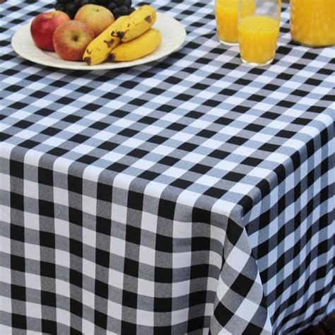 Toalha De Mesa Oxford Xadrez Fio Tinto Picnic Lugares Retangular