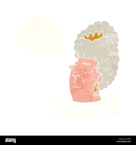 Cartoon Queen Head With Thought Bubble Stock Vector Image And Art Alamy