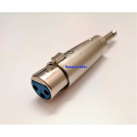 Conector Adaptador XLR Hembra 3 Contactos A Jack Macho Mono 6 3 MM