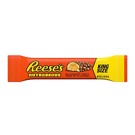 Reeses Nutrageous Candy Bar King Size 3.1 Oz - Office Depot