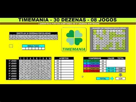 Timemania Dica Das Linhas Para Ganhar Na Timemania Dicas De Loterias