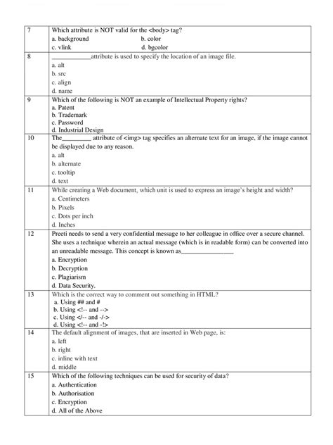 Cbse Class 10 Computer Applications Sample Paper 2021 Pdf Instapdf