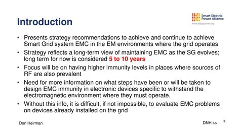 Smart Grid Strategic Emc Recommendations For The Future Ppt Download