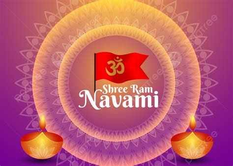 Shree Ram Navami Festival With Floral Style Background, Shree Ram ...