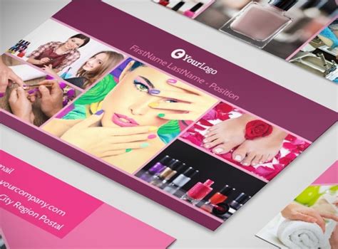 Nail Salon Business Card Template