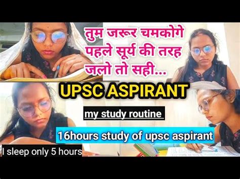 Hr Upsc Study Vlog A Honest Day In Life Of Upsc Aspirant Prelims