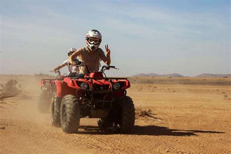 Tour De Quadriciclo Pelo Lago Takerkoust E O Deserto De Agafay Marraquexe