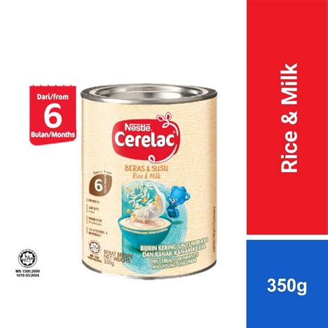 Nestle Cerelac Infant Cereals With Milk Rice Milk 350g Shopee