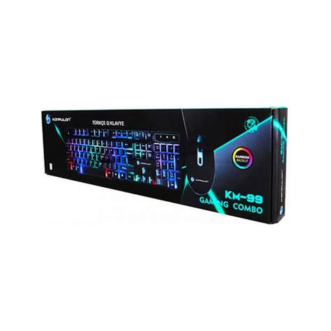 Konfulon KM99 Türkçe Q Rgb Işıklı Gaming Klavye Mouse Set Fiyatı