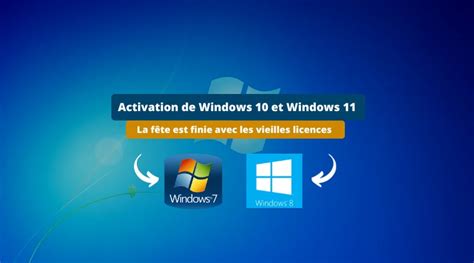 Les Licences Windows Et Ne Permettent Plus D Activer Windows Et